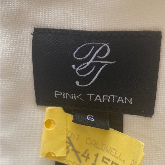 Pink Tartan Cream Sheath Midi Dress - Picture 11 of 11